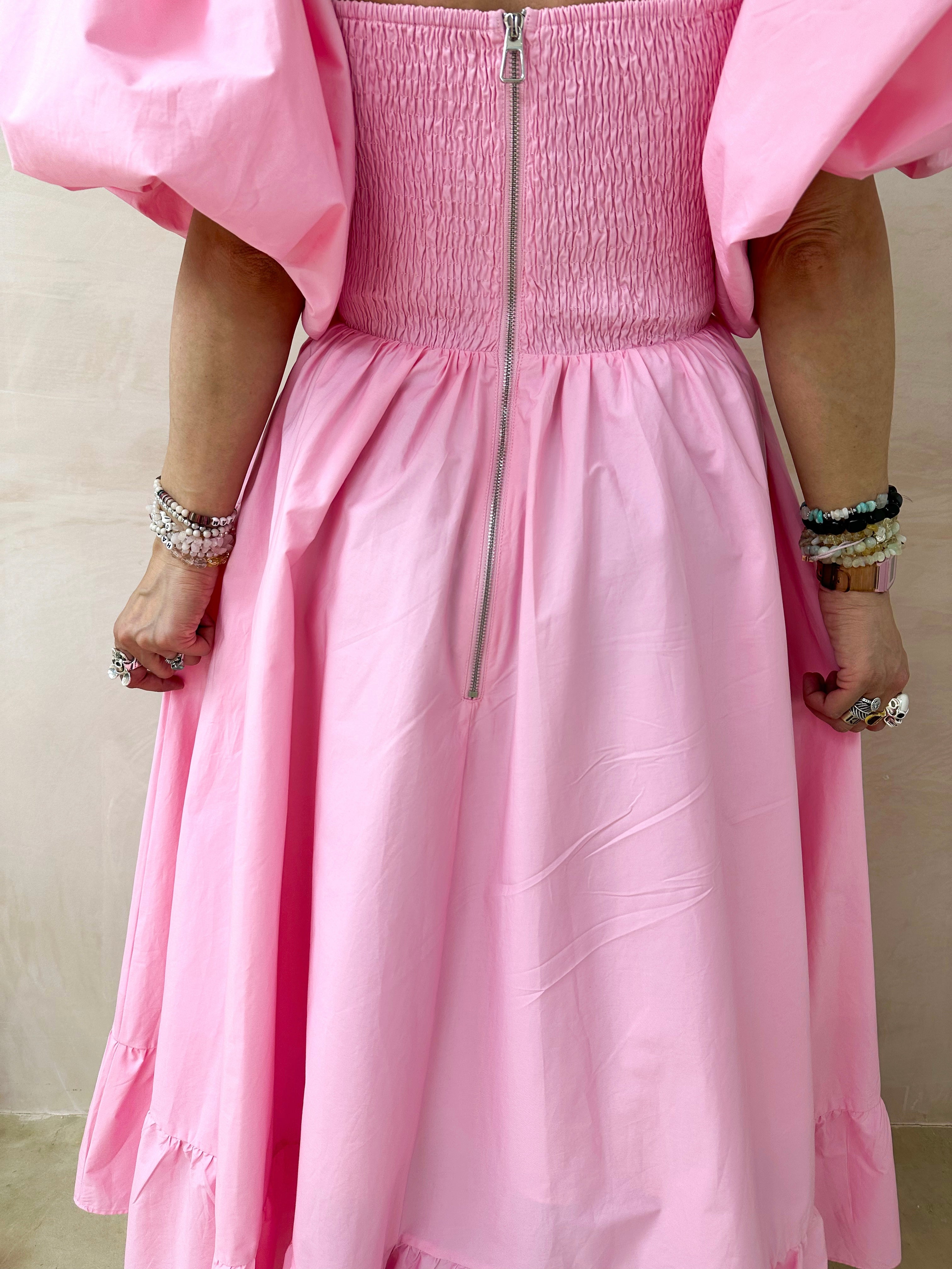 La Dolce Vita Midi Dress In Pink