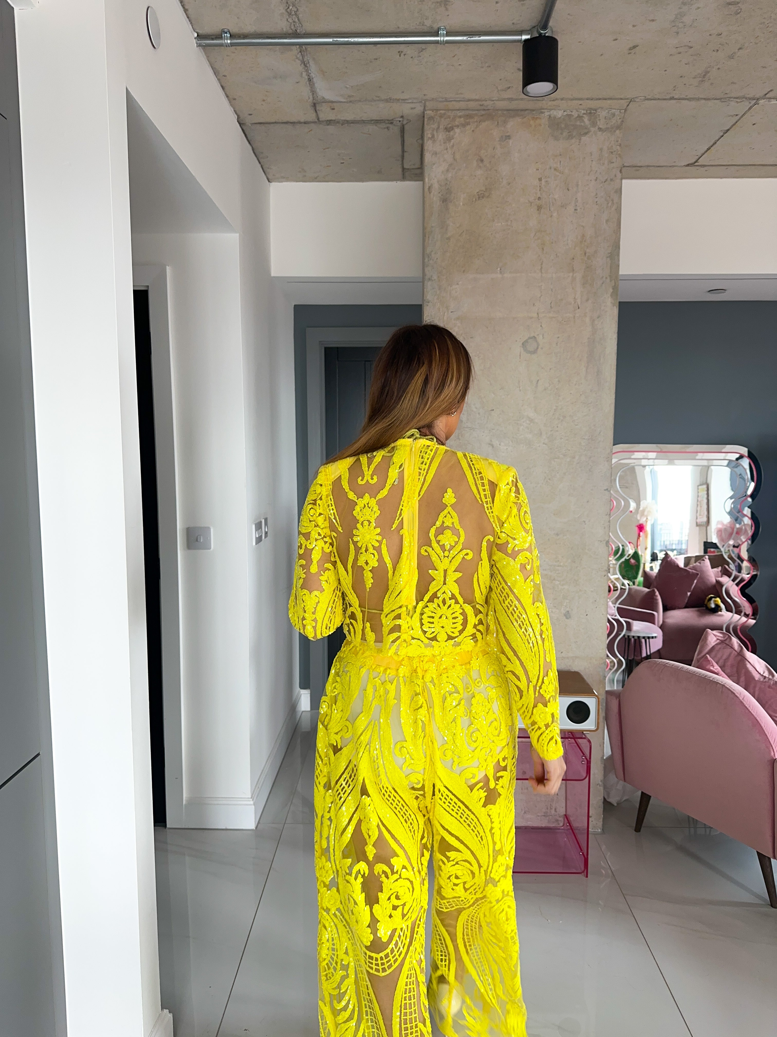Solaris Long Sleeve Top In Yellow