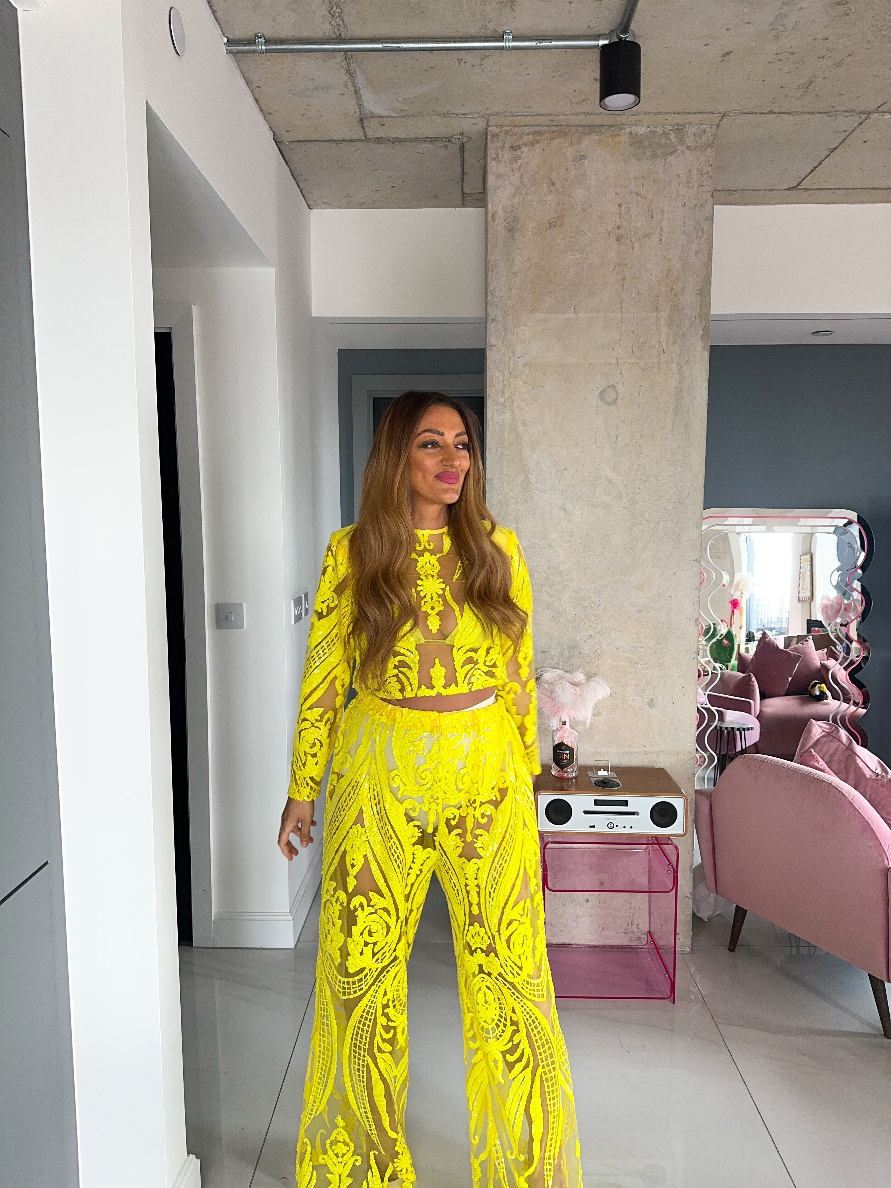 Solaris Long Sleeve Top In Yellow