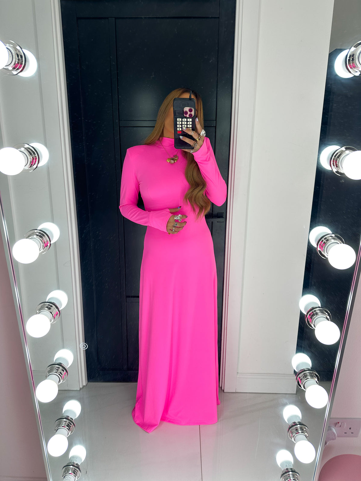 The Vita Leone Maxi Dress In Pink