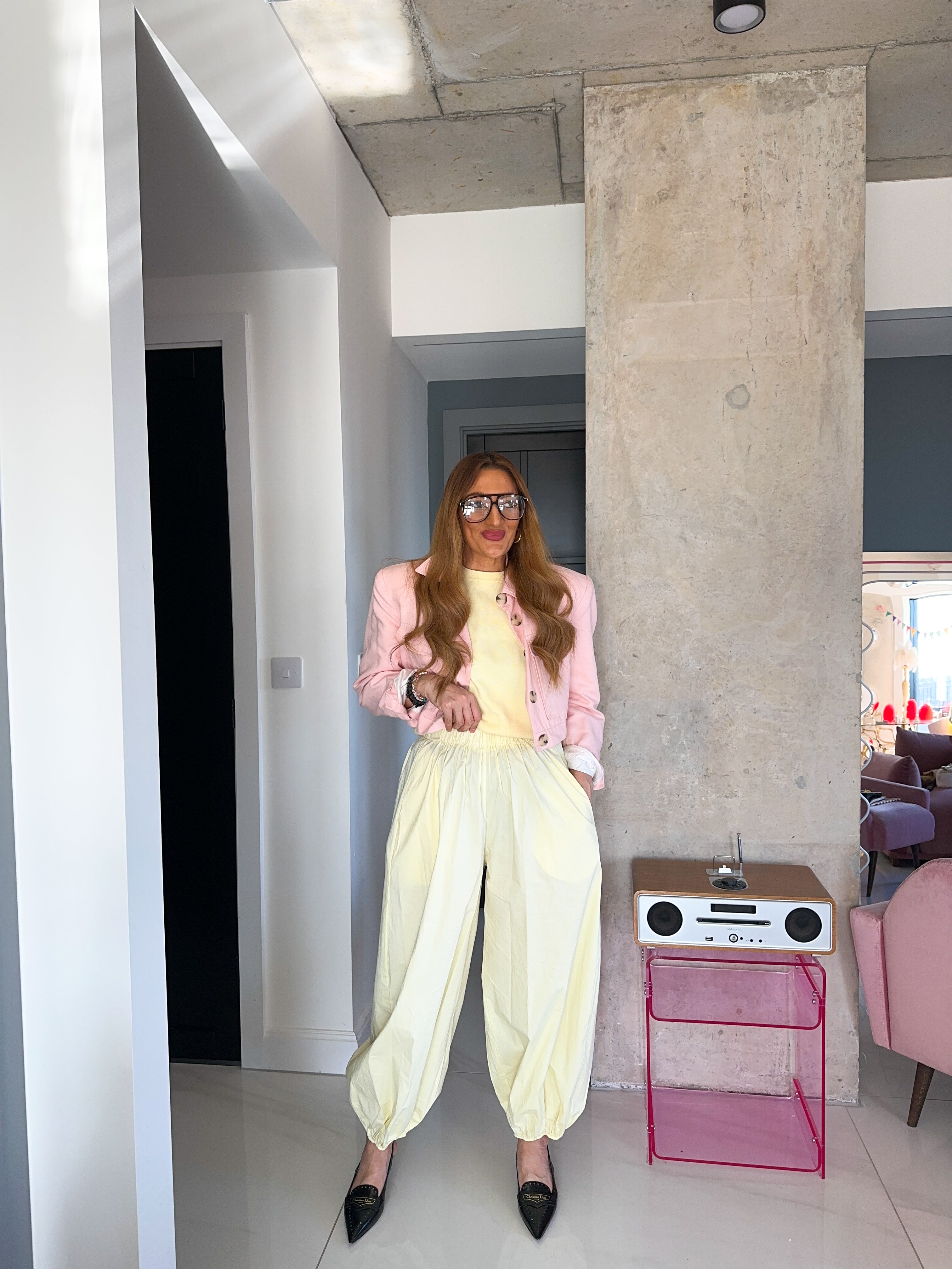 Aladdin Balloon Trousers In Yellow