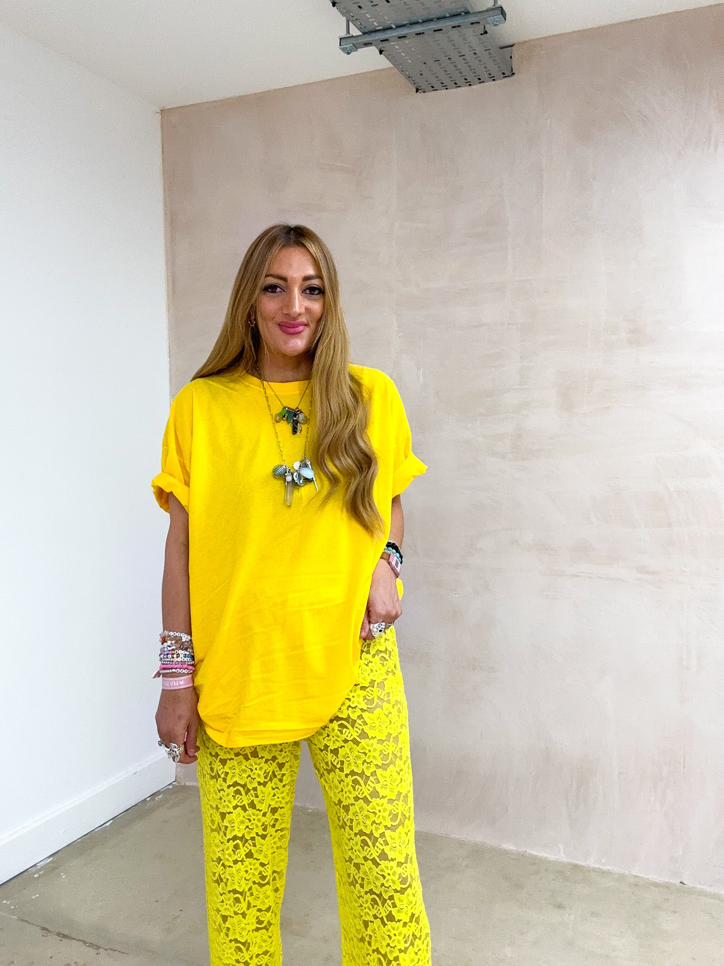 Oversized Basic T-Shirt In Sunshine Yellow