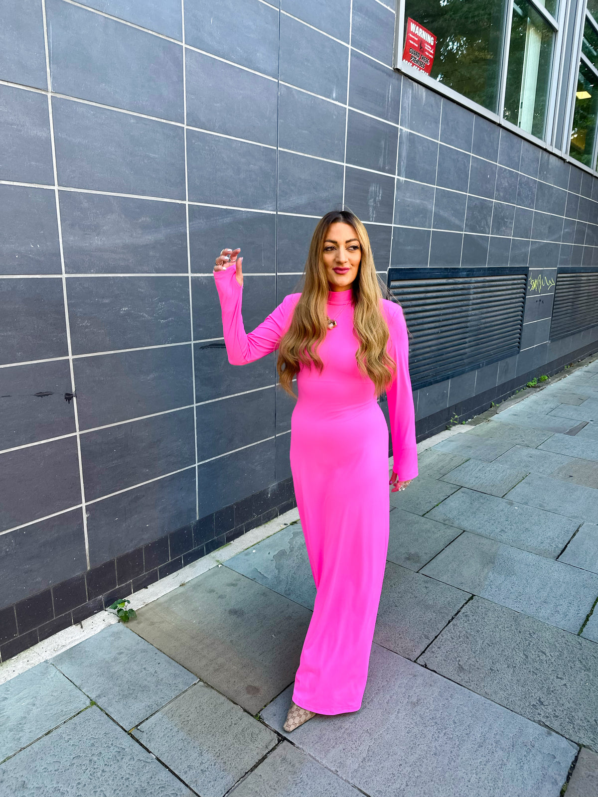 The Vita Leone Maxi Dress In Pink