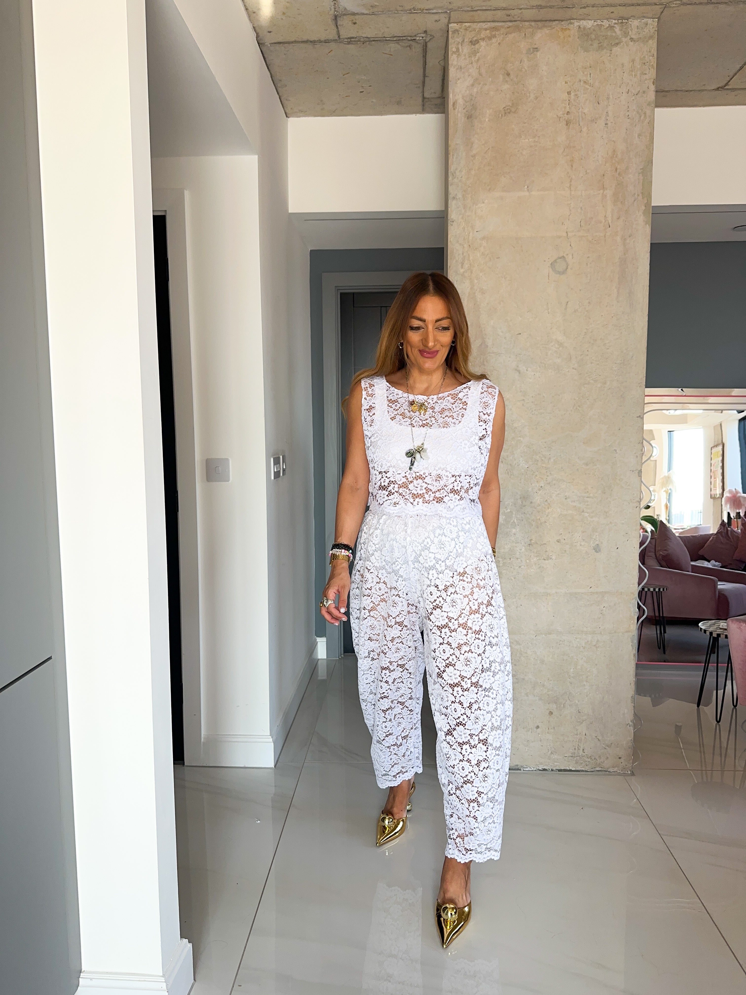 Sweet Dreams Lace Top In White