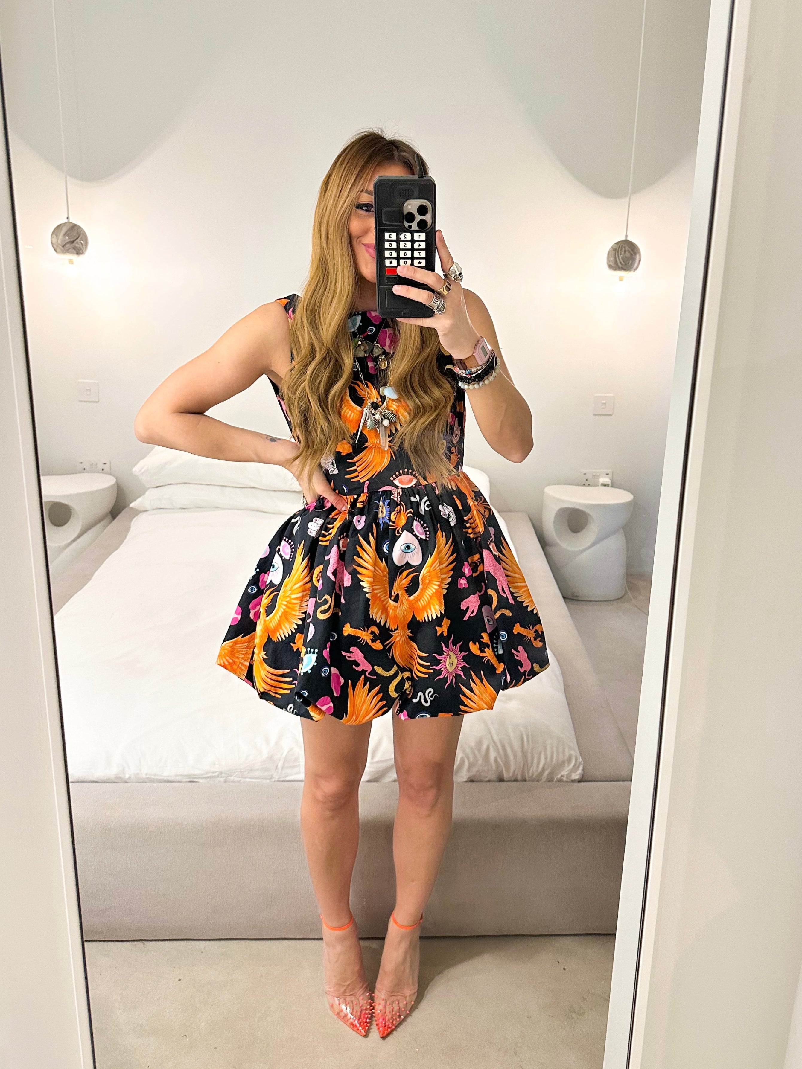 The Phoenix Puffball Mini Dress