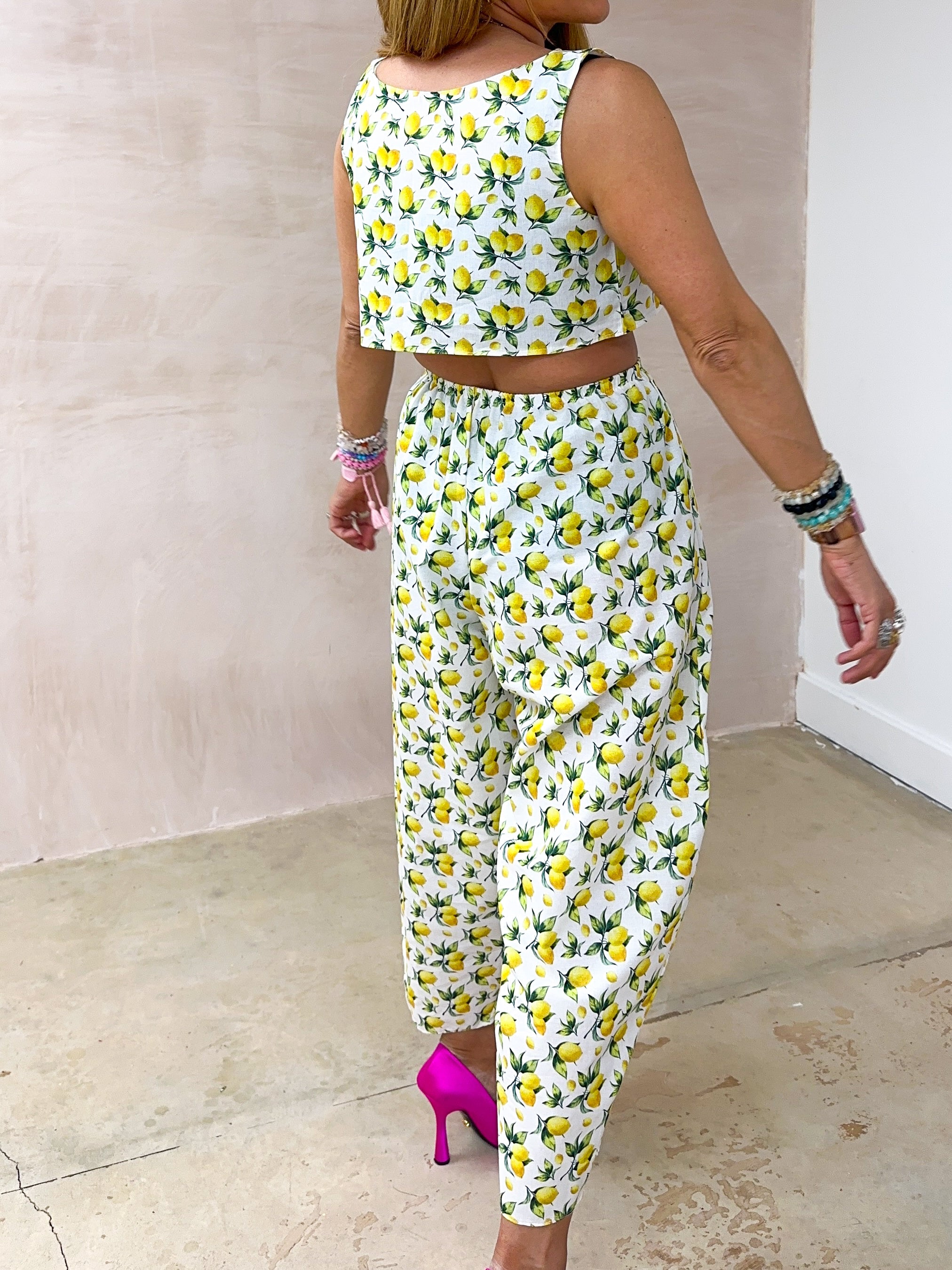 Sorrento 2.0 Vest In Lemon Print