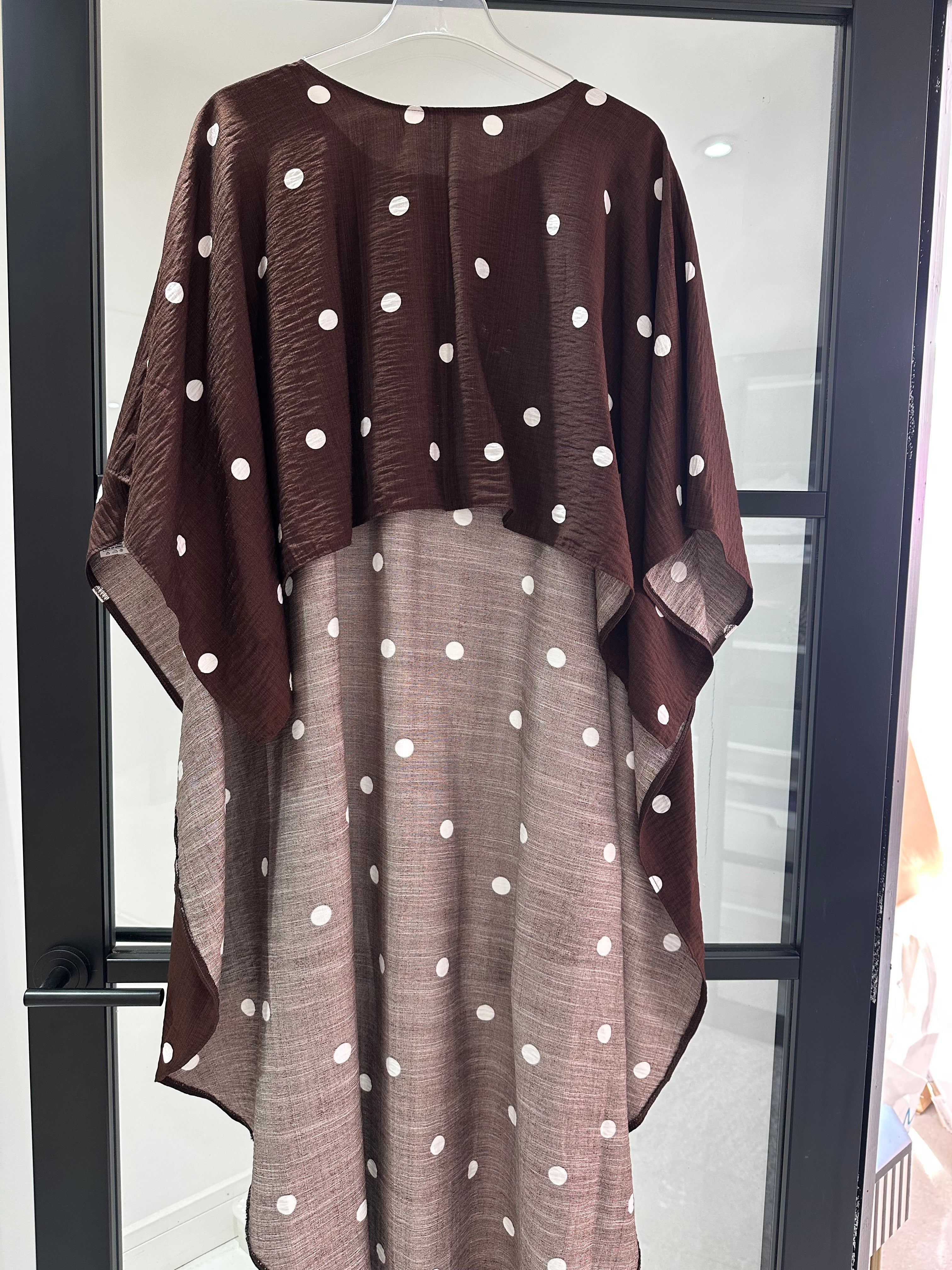 LOT 27 - Brown Polka Cape