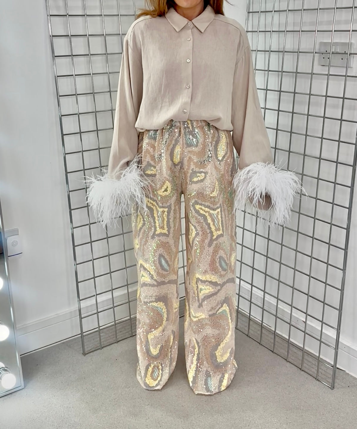 Fantasia Sequin Trousers