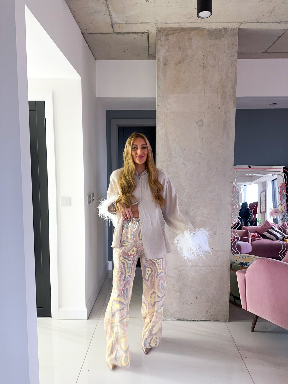 Fantasia Sequin Trousers