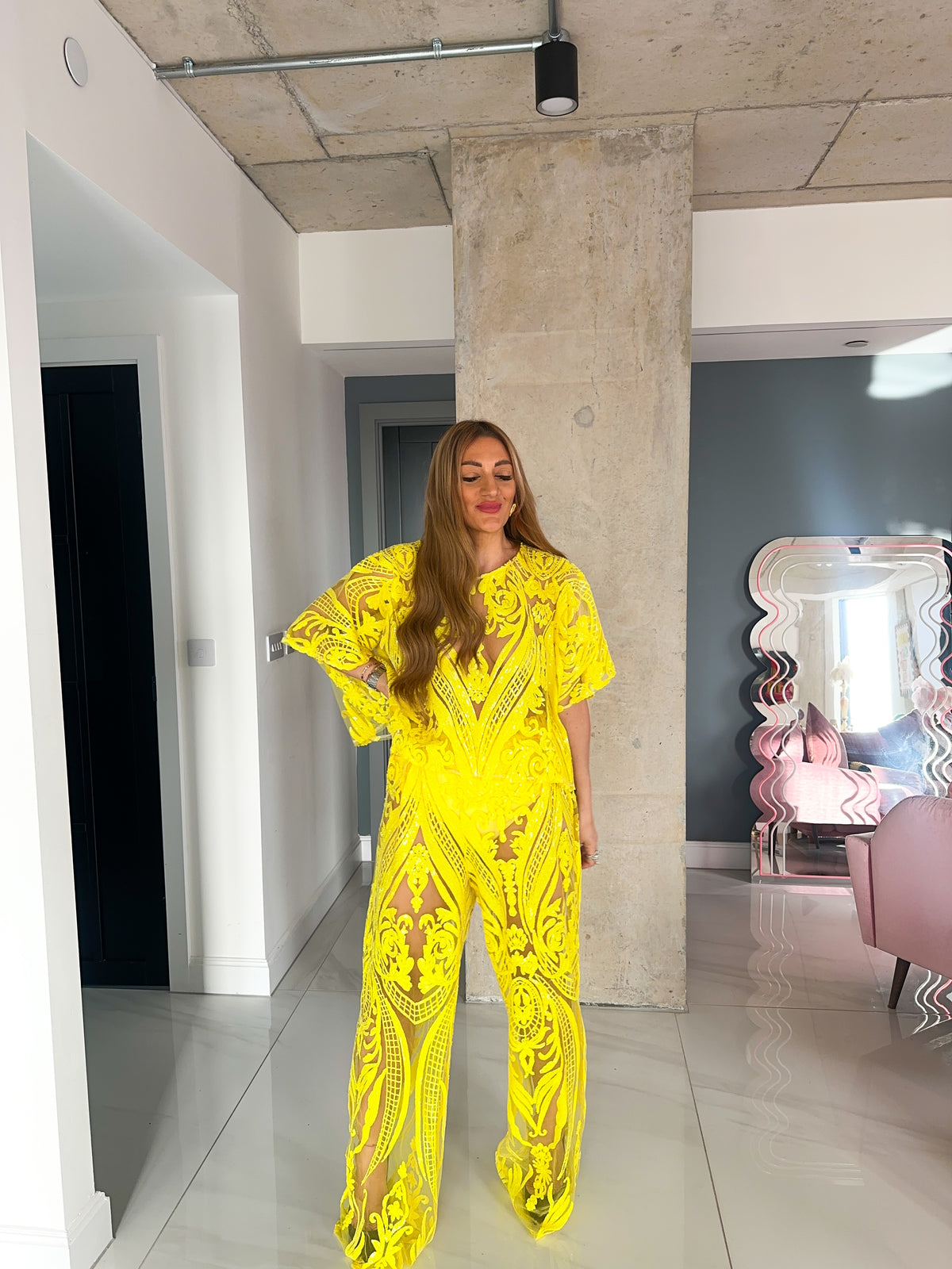 Solaris Kimono Top In Yellow