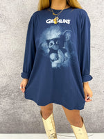 Gremlins 'Gizmo' Long Sleeve Tee In Blue
