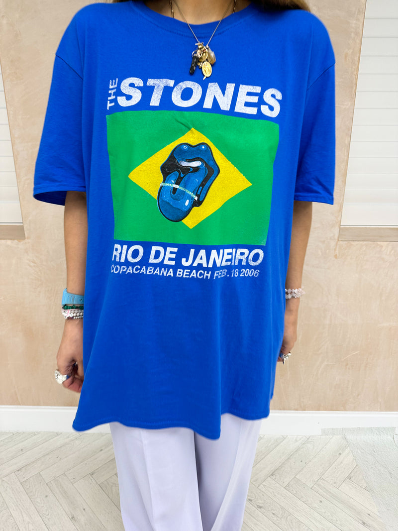 Rolling Stones ‘Copacabana’ Tee In Blue