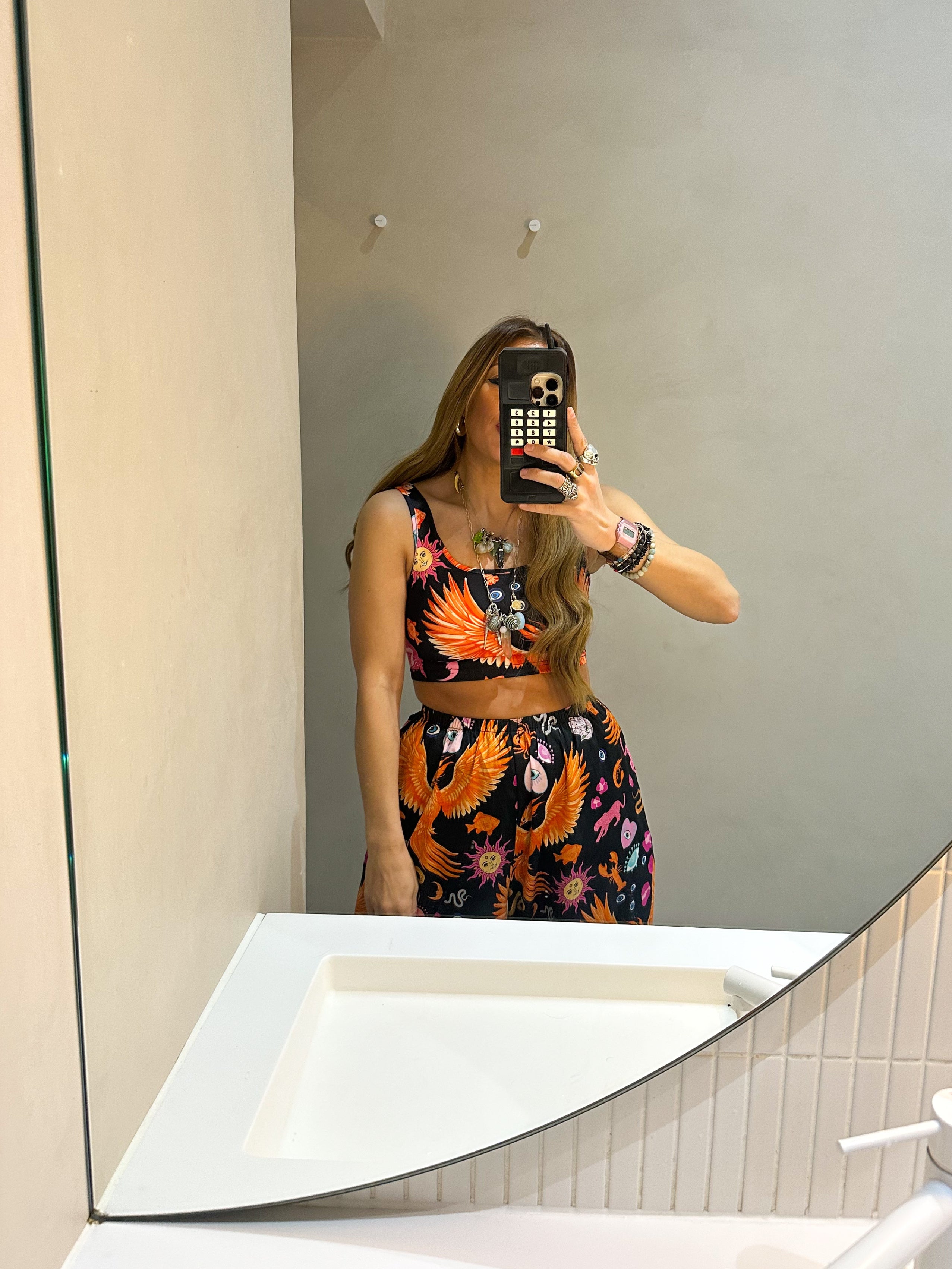 The Phoenix Lycra Crop Top