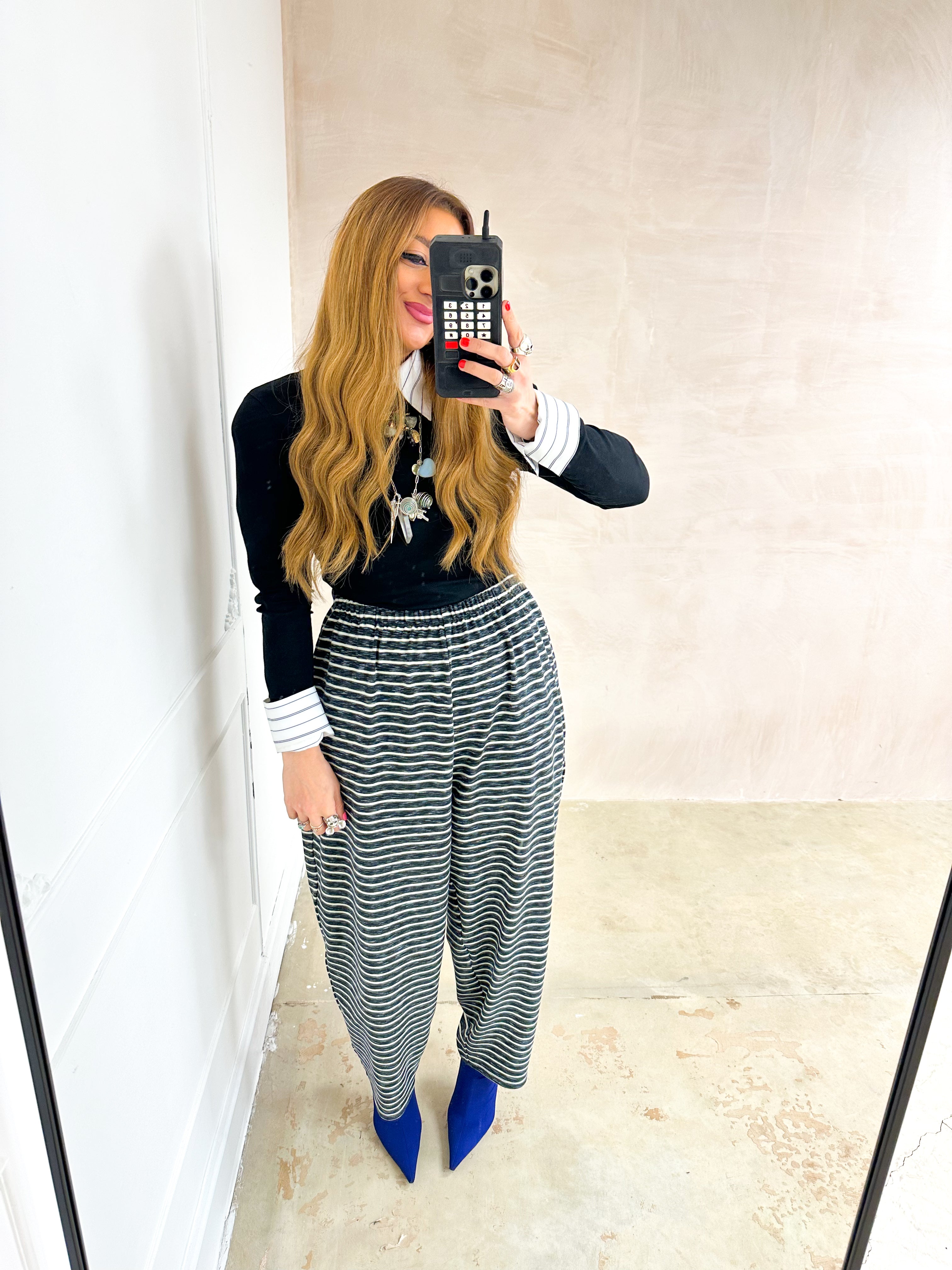 Unicorn Lounge Balloon Trousers In Stripe