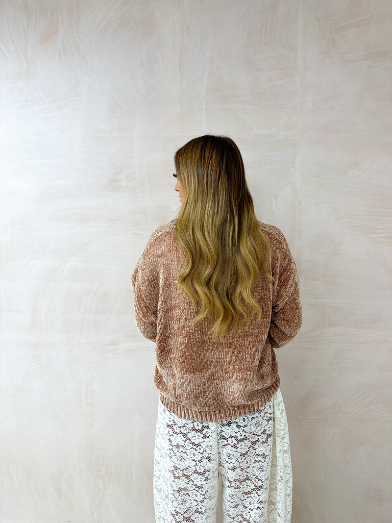 Soft Feel Slouch Jumper In Caramel