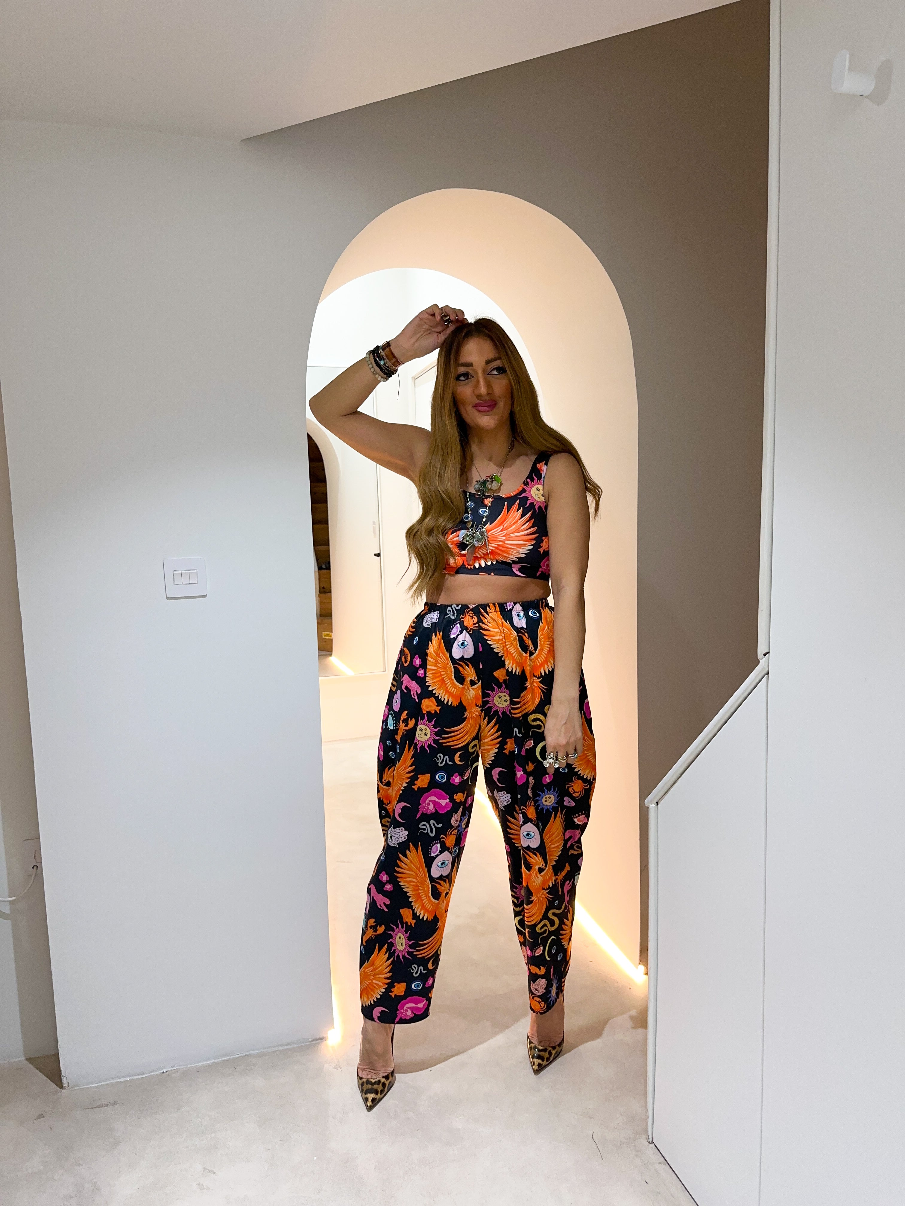 The Phoenix Lycra Crop Top