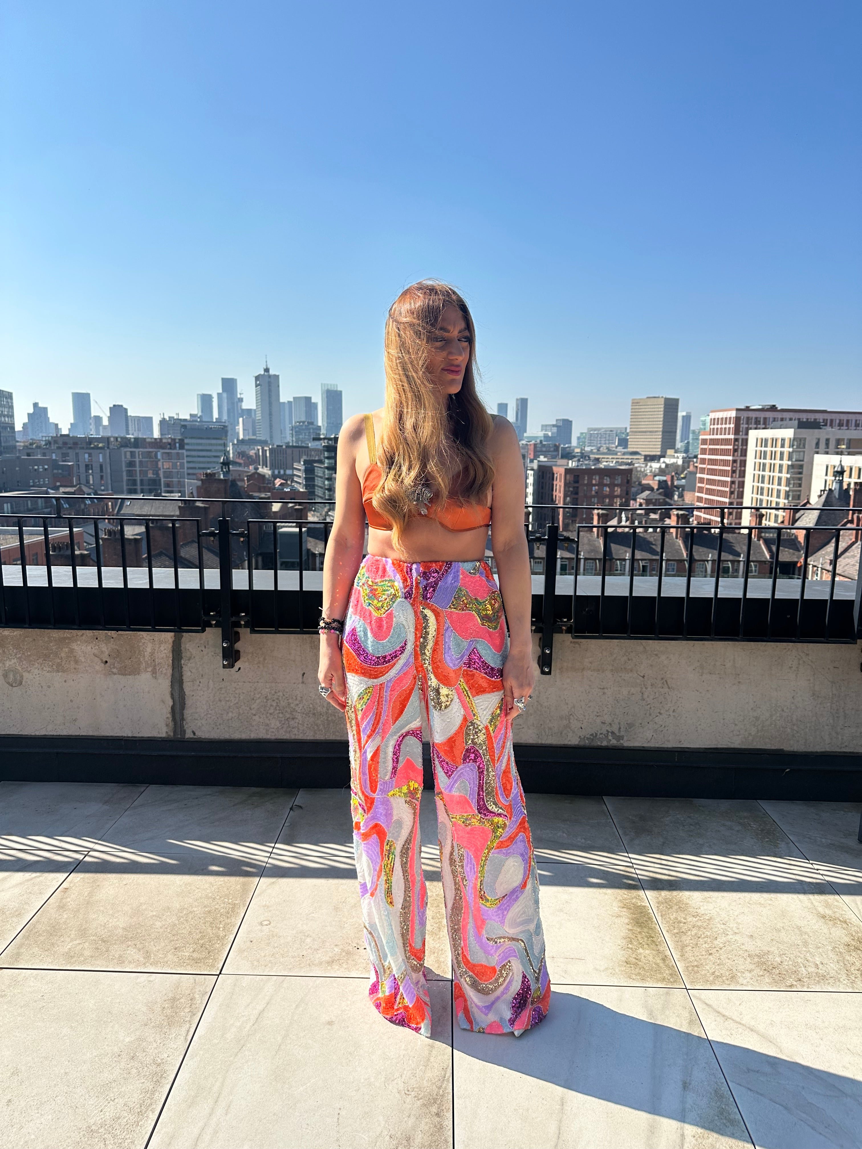 The Ibiza Luxe Beaded Sequin Trousers