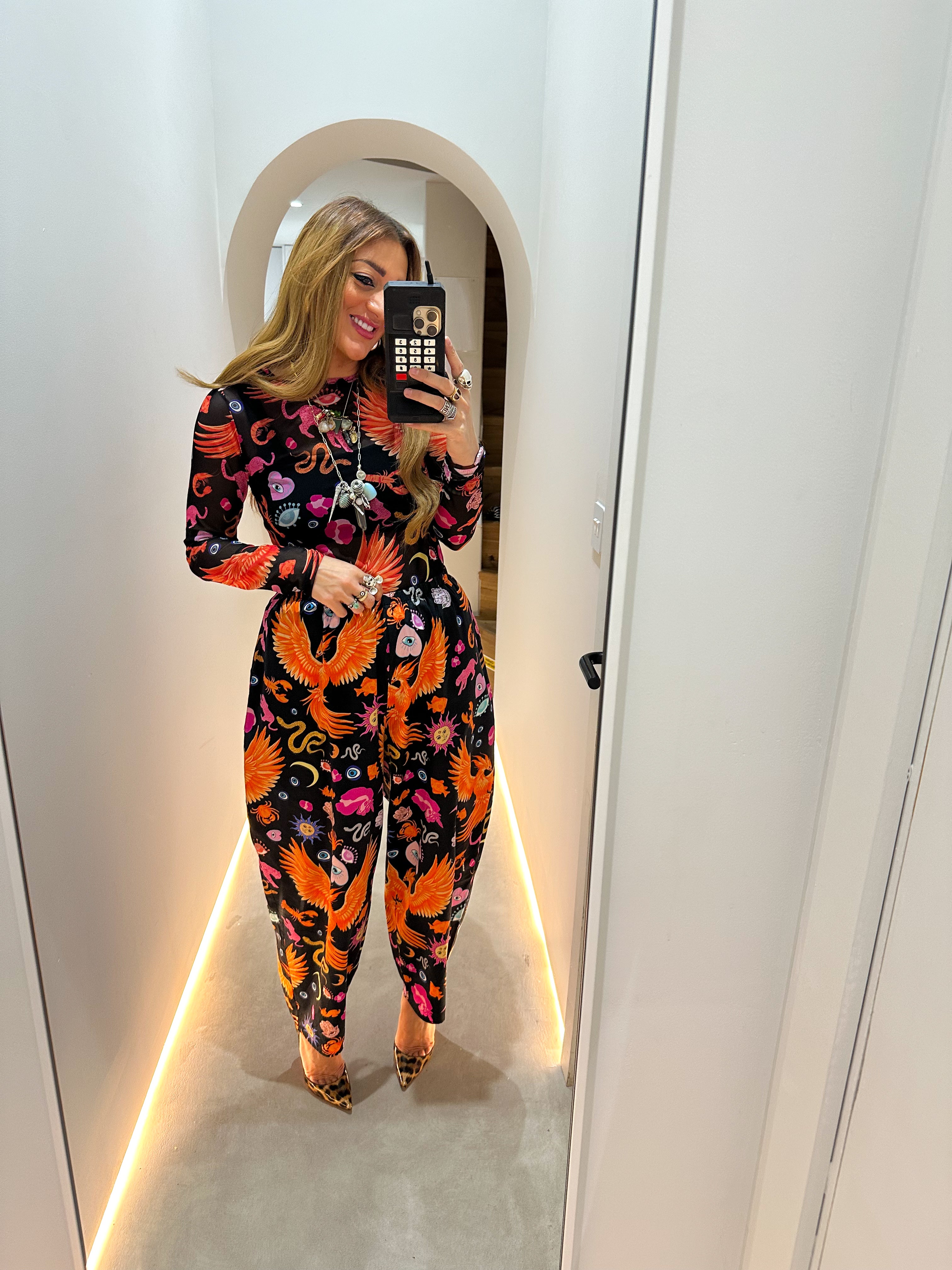 The Phoenix Mesh Long Sleeve Top