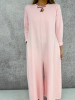 Wide Leg Slouch Jumpsuit Baby Pink