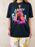 Lady Gaga 'Art Pop Cover' Tee In Black