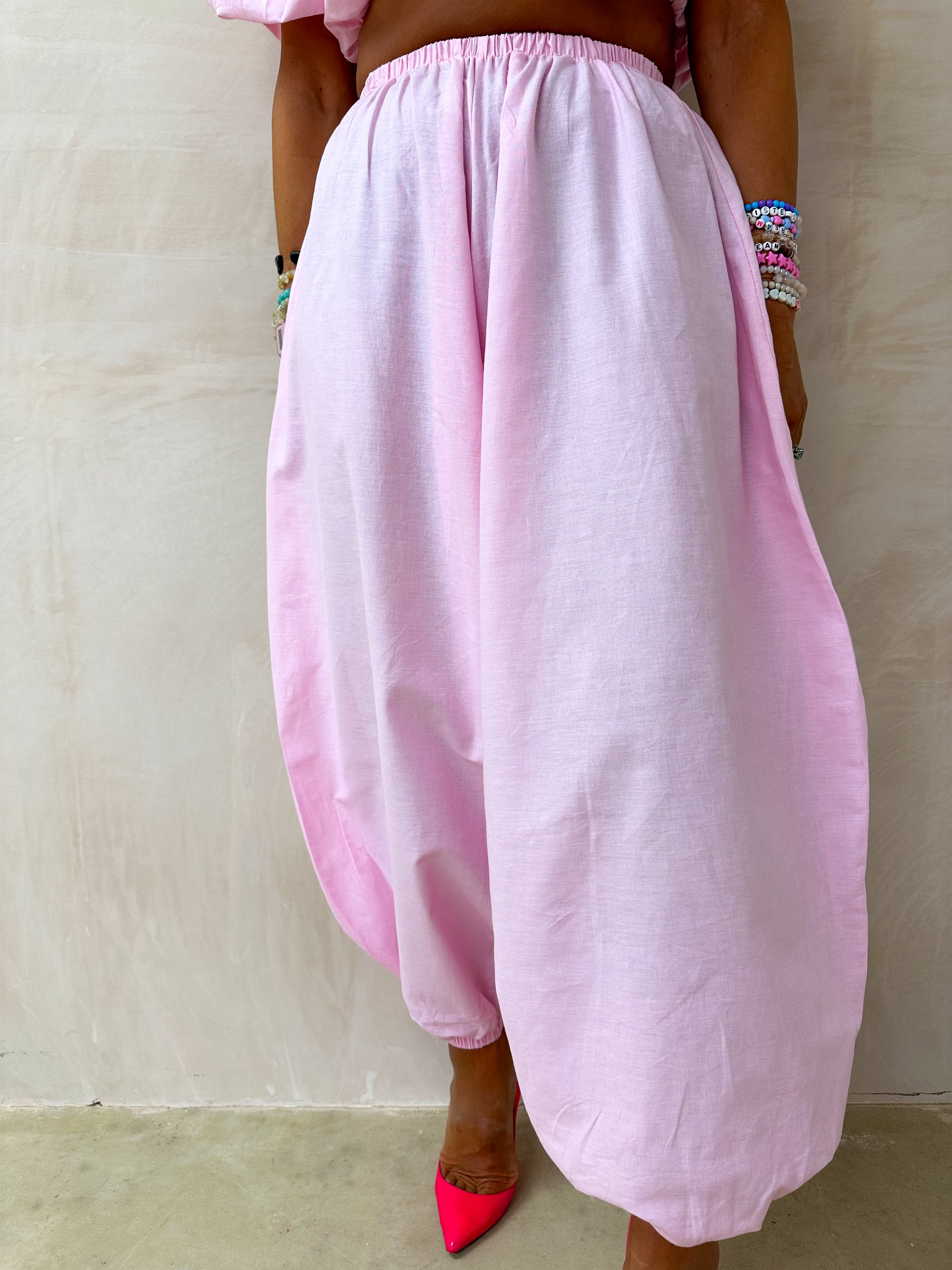 The Aladdin Balloon Trousers In Pink