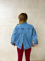 Relaxed Button Back Shirt In Denim