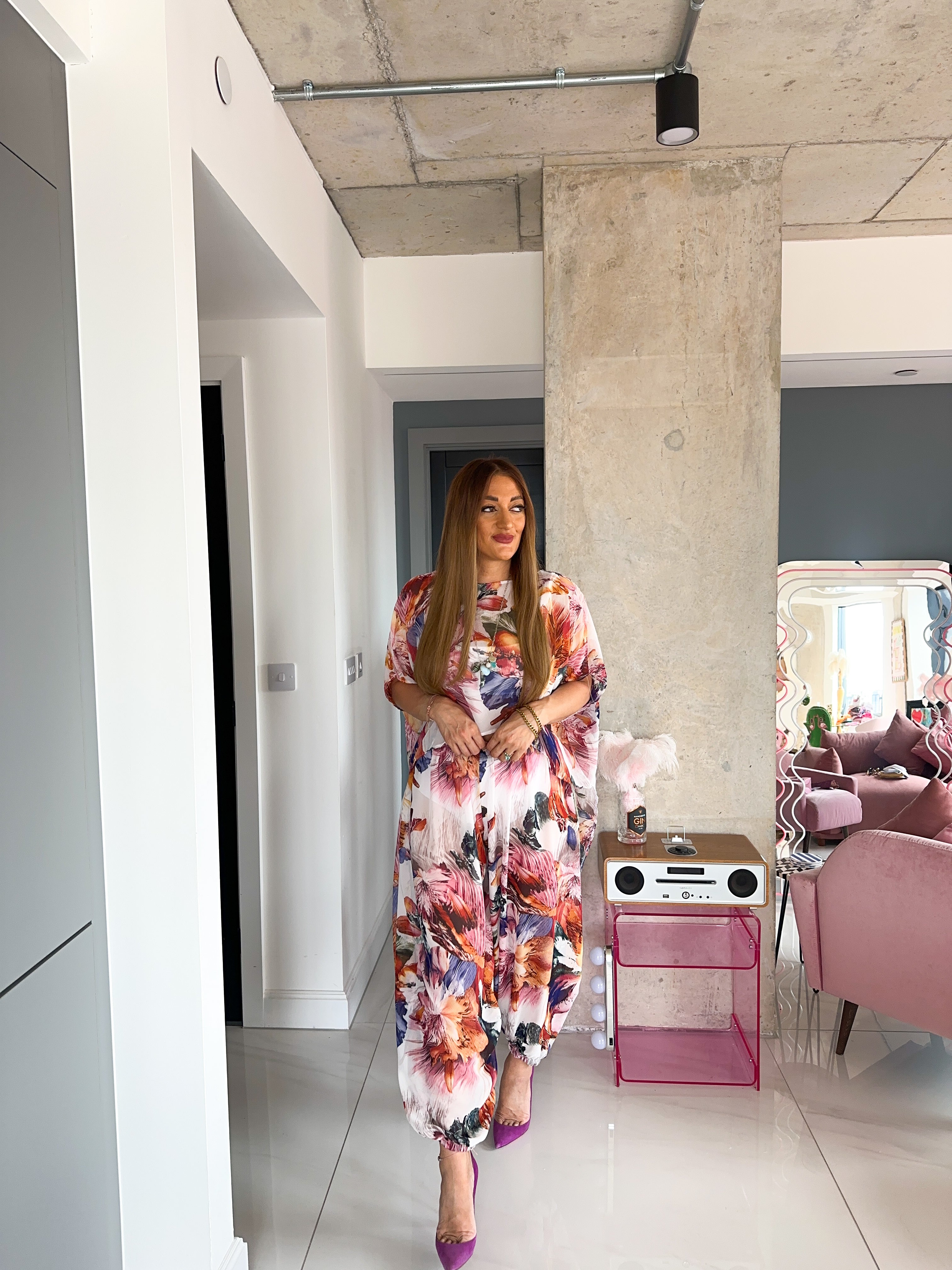 The Flora Aladdin Trousers In Floral Print