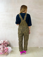 Slouch Dungarees In Leopard Print