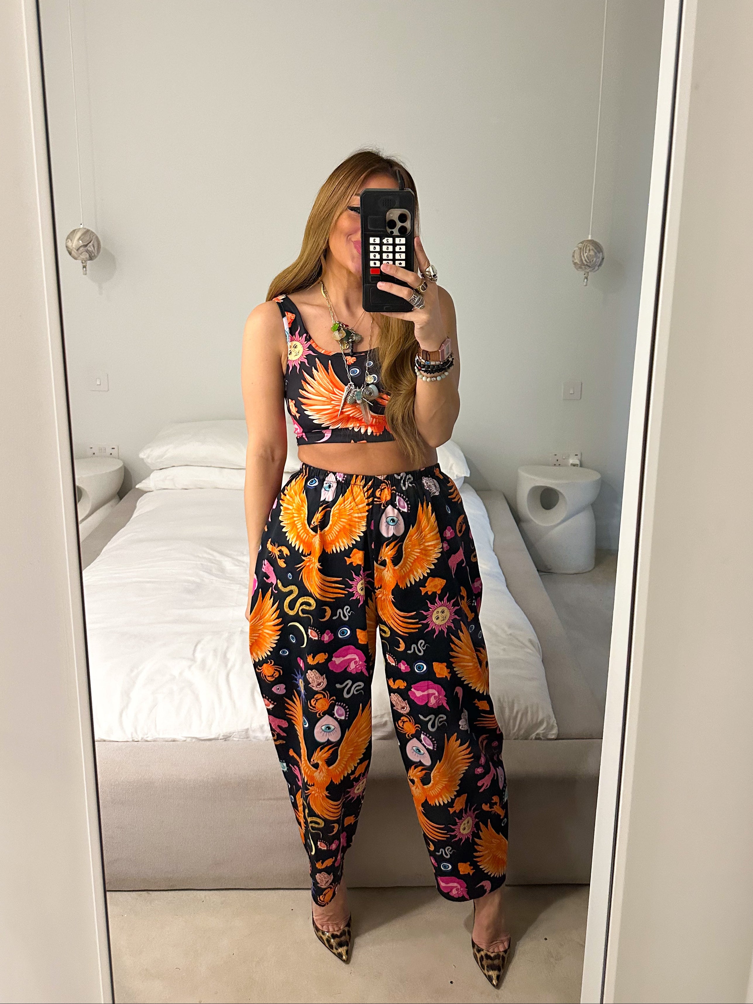 The Phoenix Lycra Crop Top