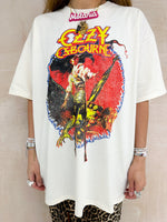 Ozzy Osbourne The Ultimate Sin Tour '86 T-Shirt In Cream
