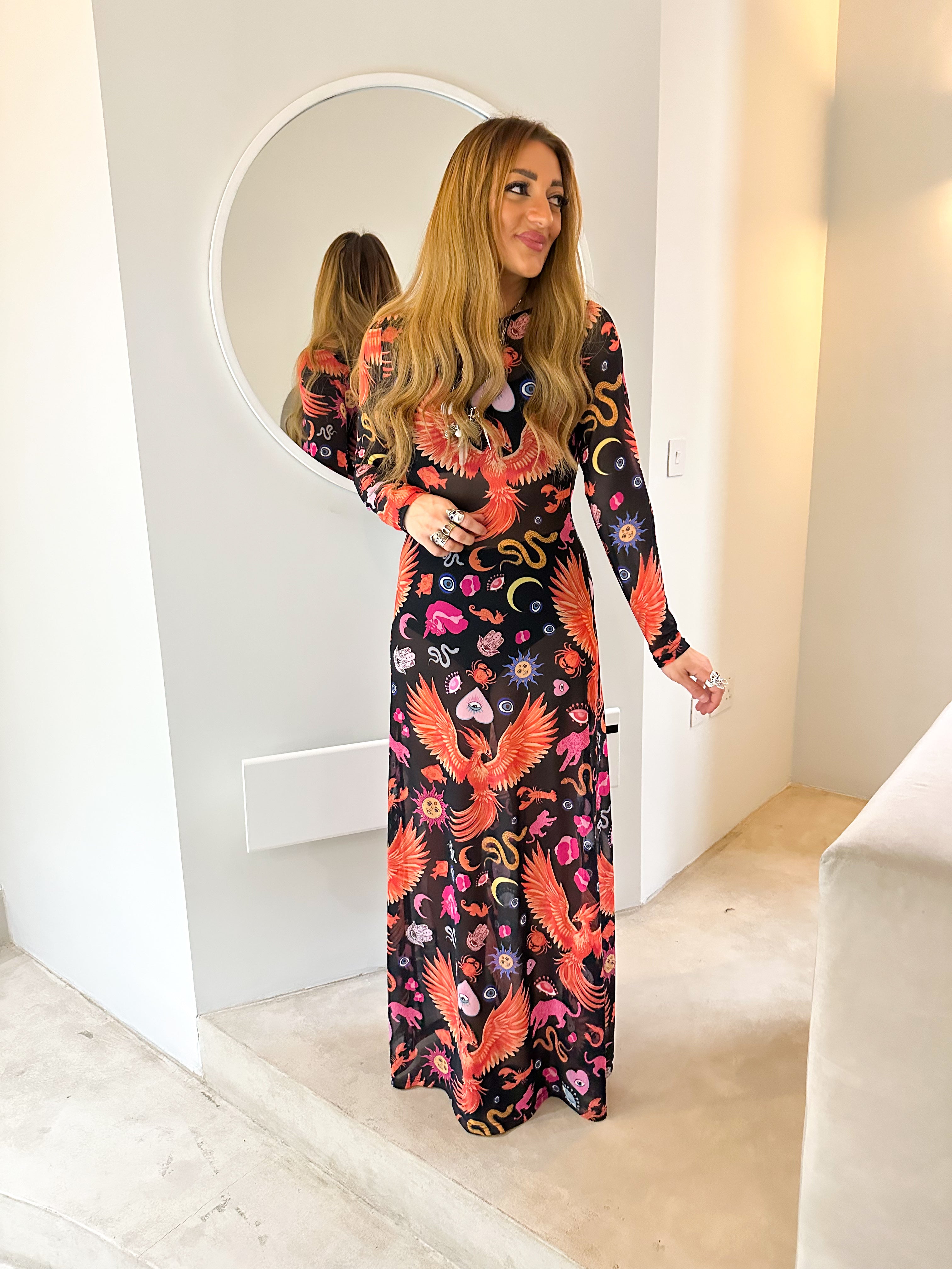 The Phoenix Mesh Dress