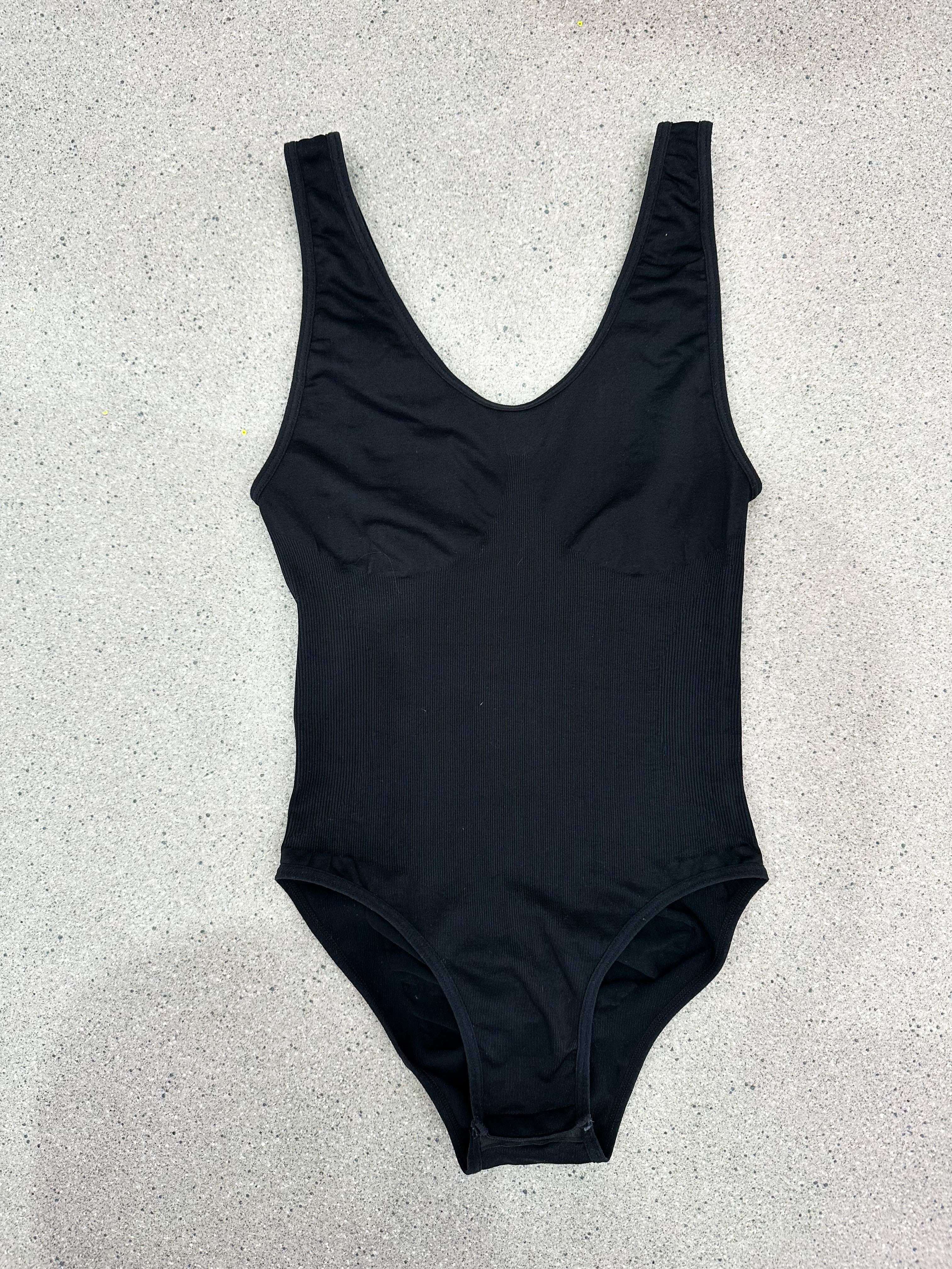 Shapewear Seamless Bodysuit In Black