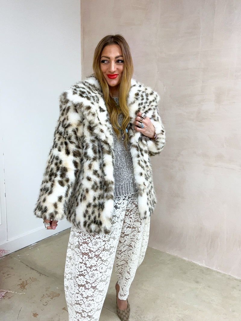 Luxury Faux Fur Coat In Leopard Print COCO BOO LOVES