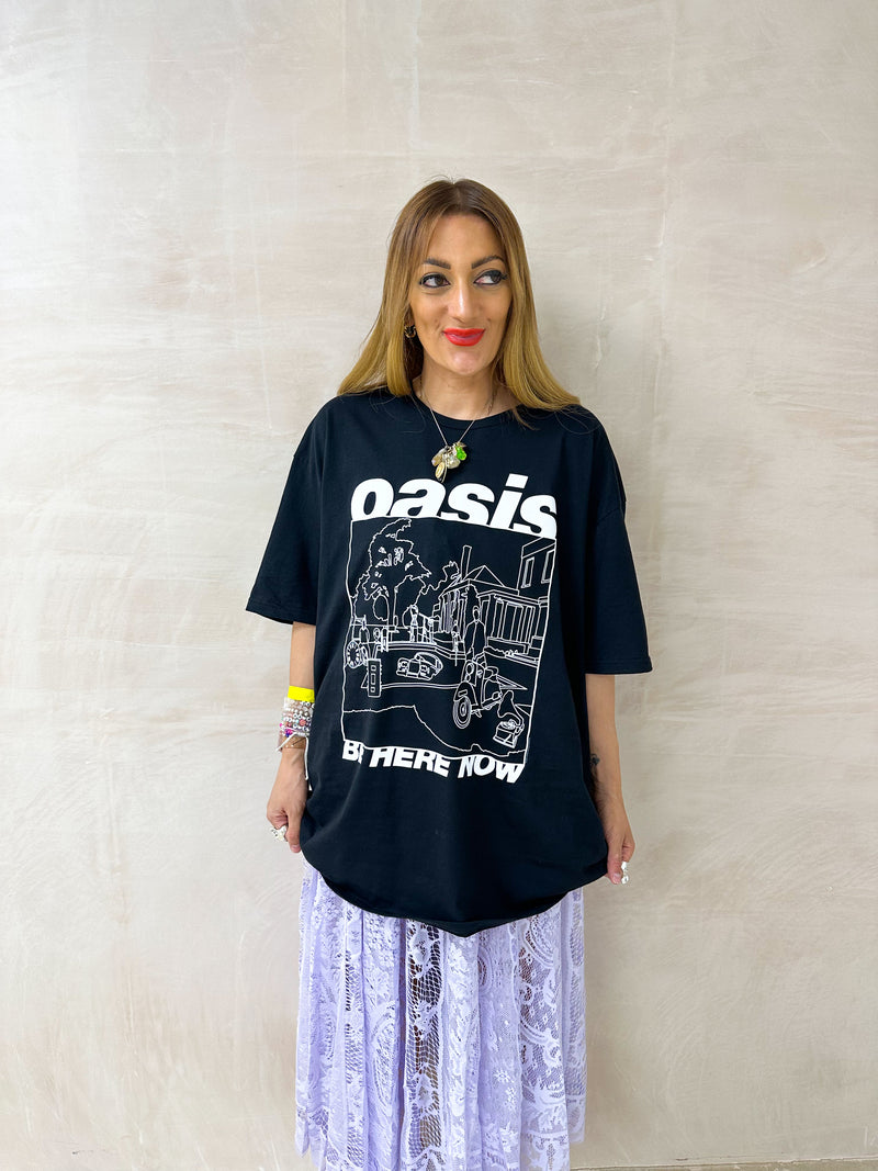 Oasis 'Be Here Now' Tee In Black