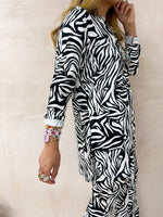 Longline Shirt In Zebra Print