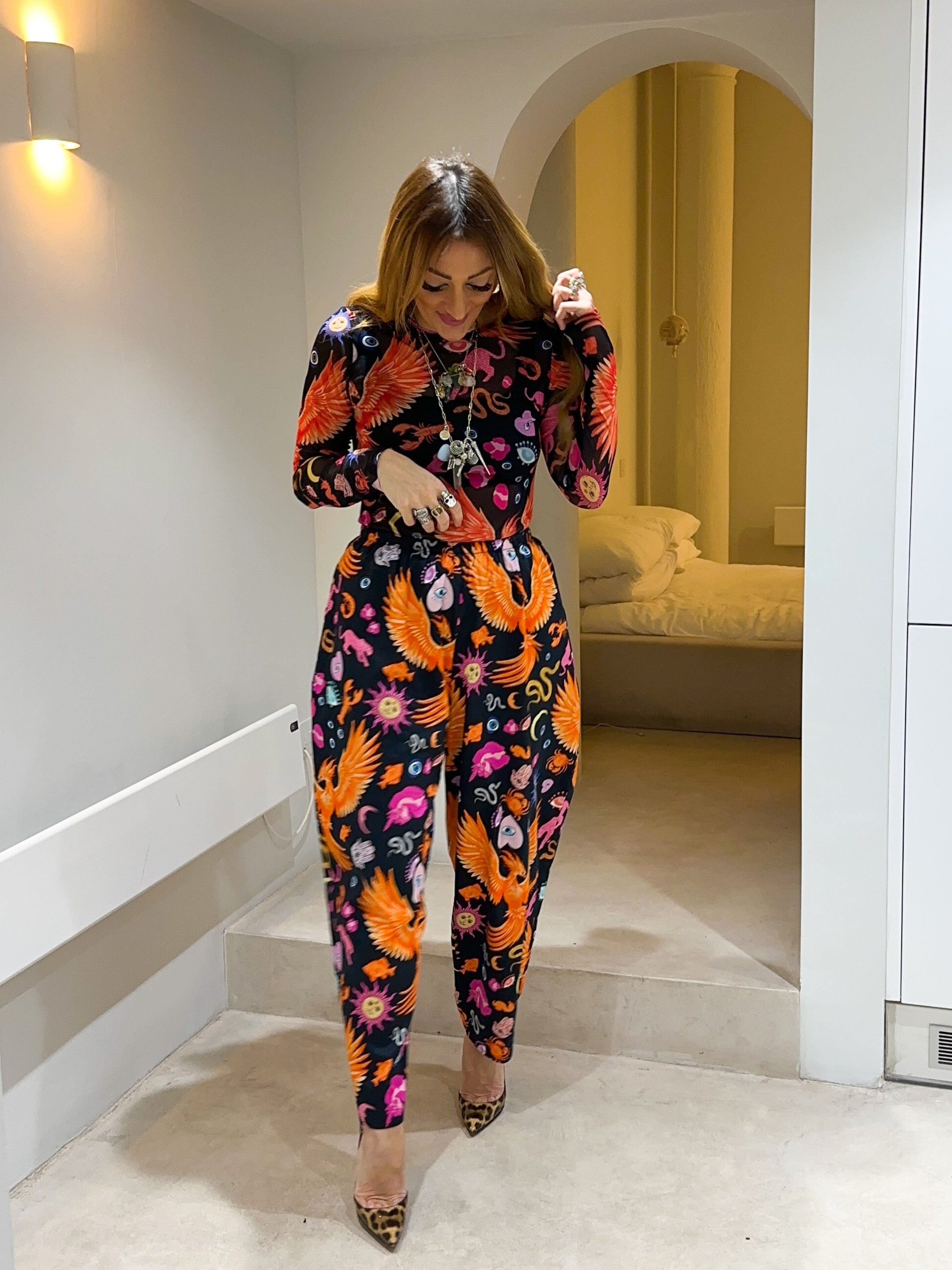 The Phoenix Mesh Long Sleeve Top