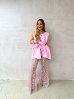 The Midnight Sequin Extreme Flares In Pink