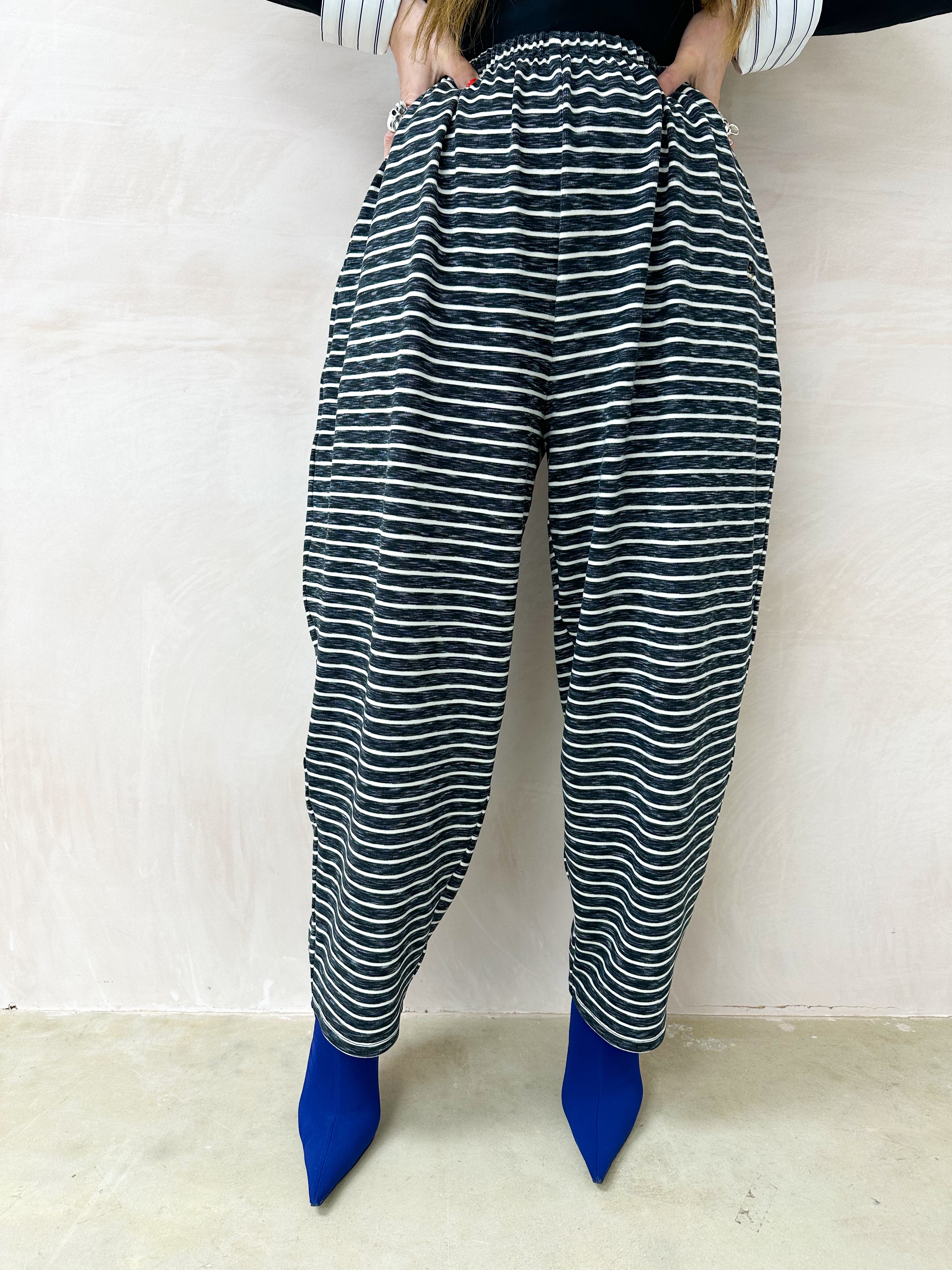 Unicorn Lounge Balloon Trousers In Stripe