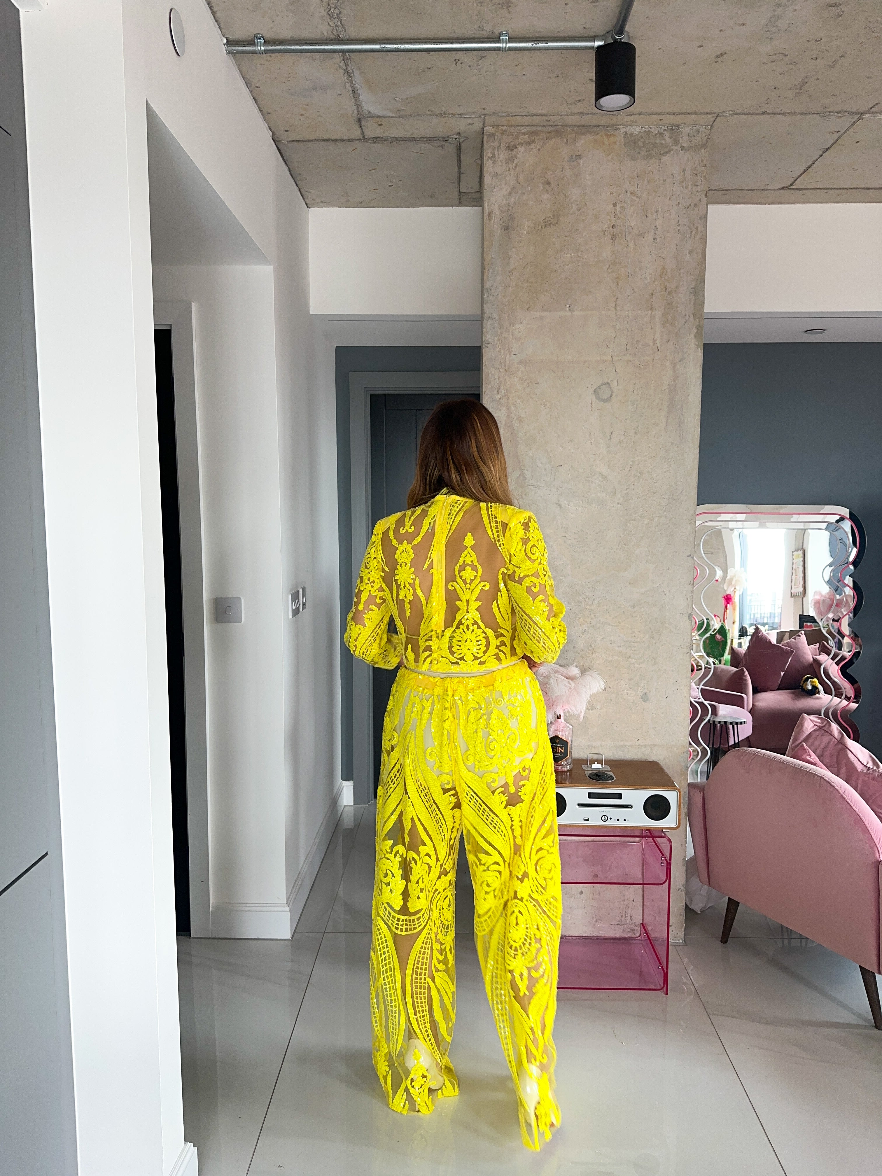 Solaris Long Sleeve Top In Yellow
