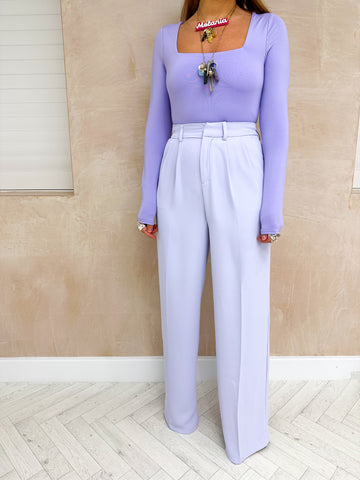 Lilac wide leg clearance trousers