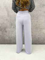 High Waisted Tailored Trousers In Lilac