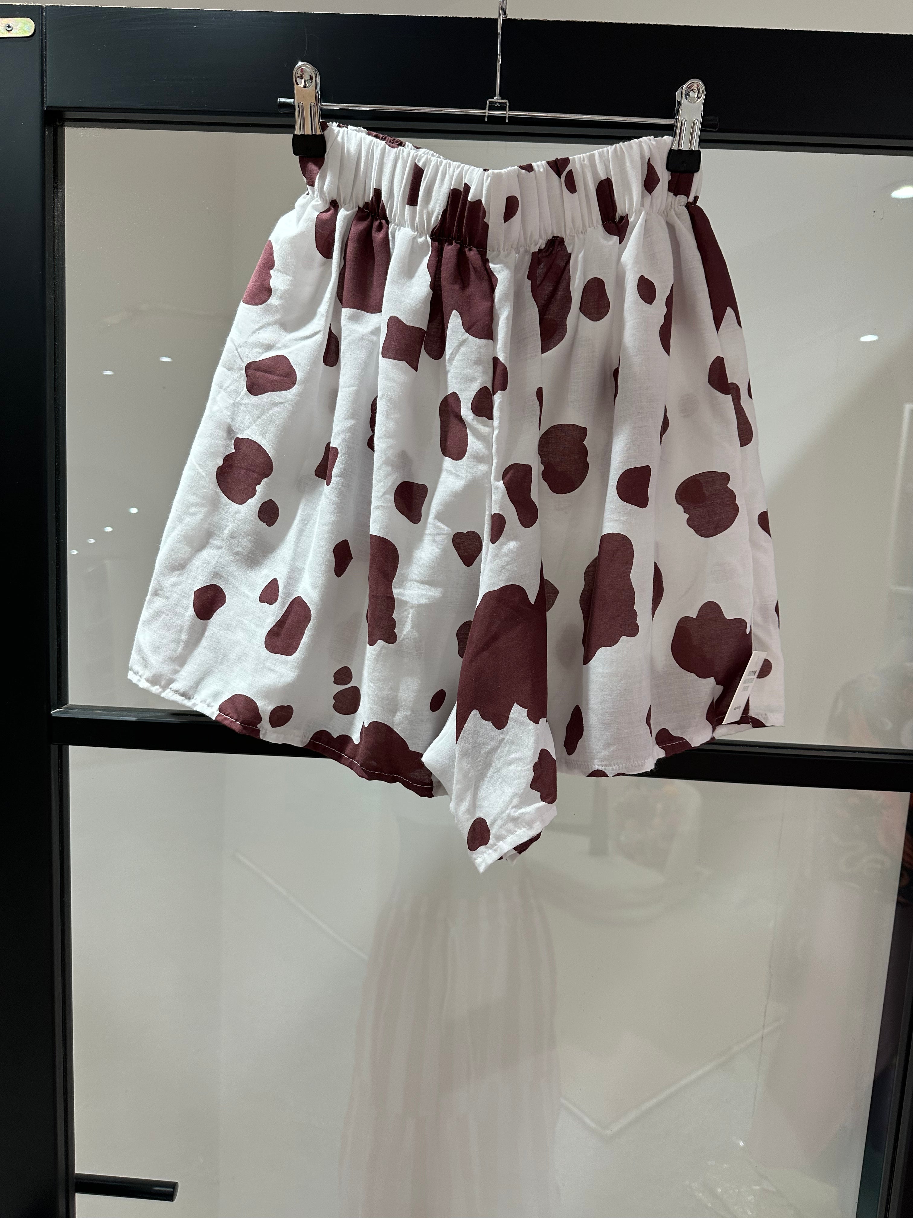 LOT 24 - Cow Print shorts
