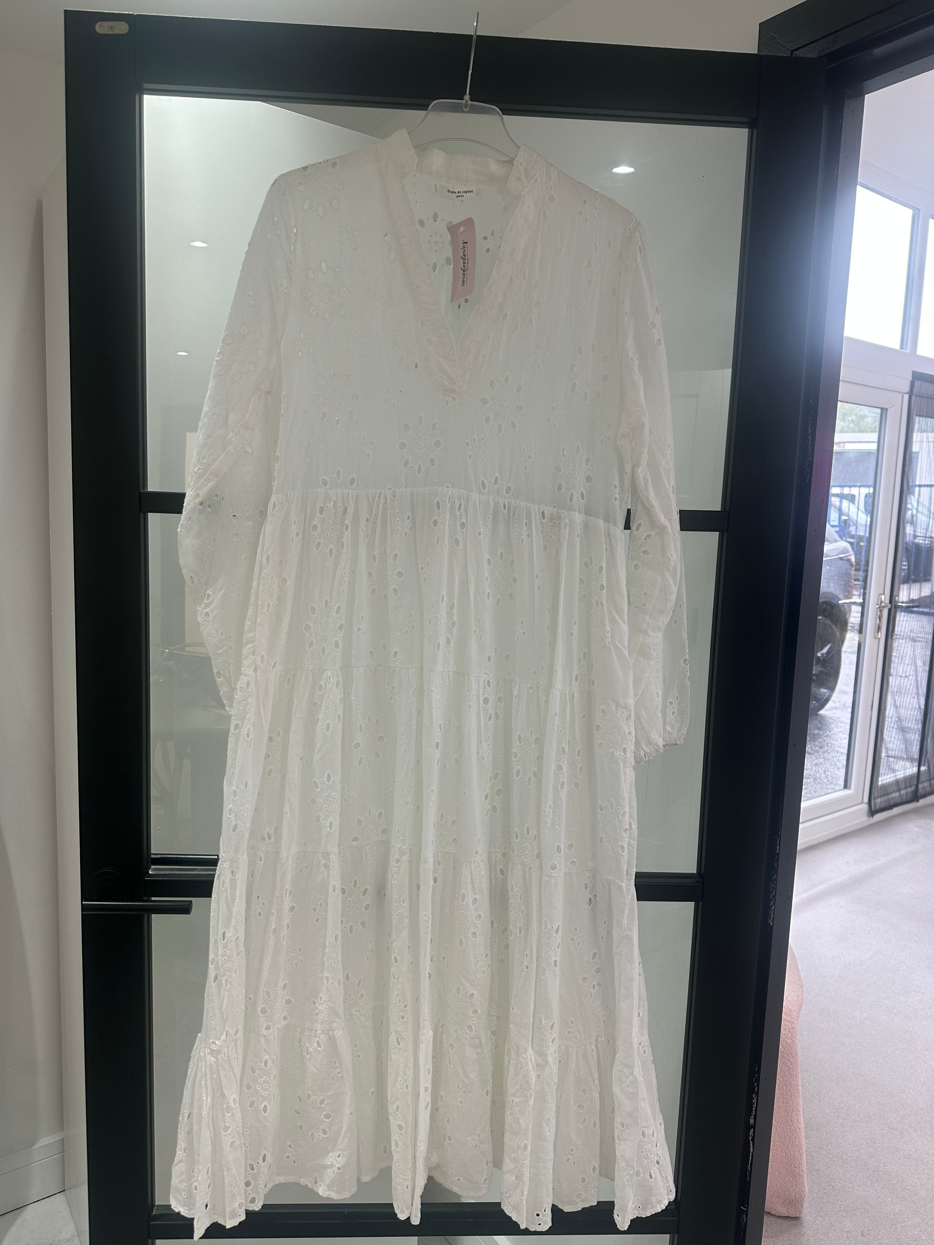 LOT 49 - White Embroidered Dress