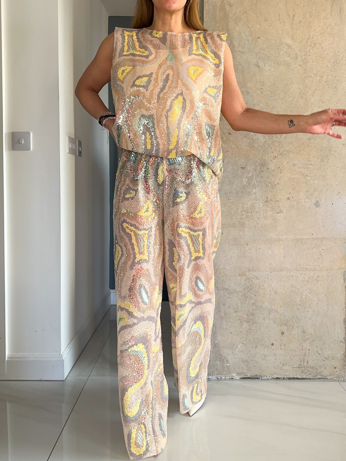 Fantasia Sequin Trousers