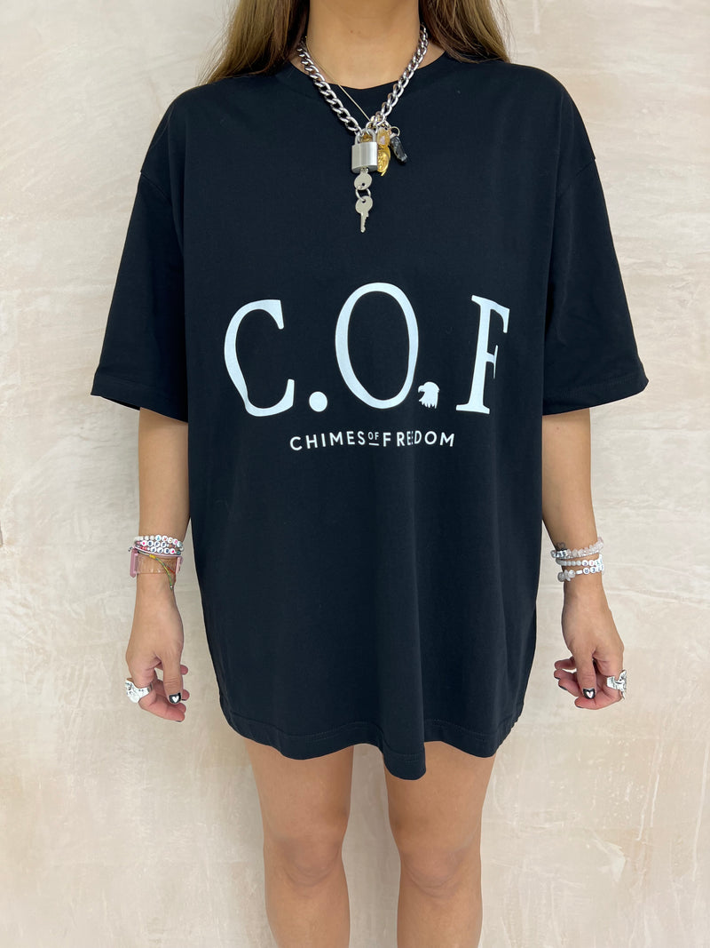 C.O.F Logo T-Shirt In Black