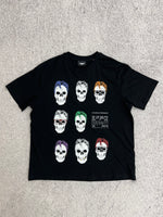 Rebel Skull Repeat T-Shirt In Black