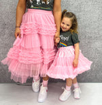 Kids Mini Tutu Skirt In Candy Pink