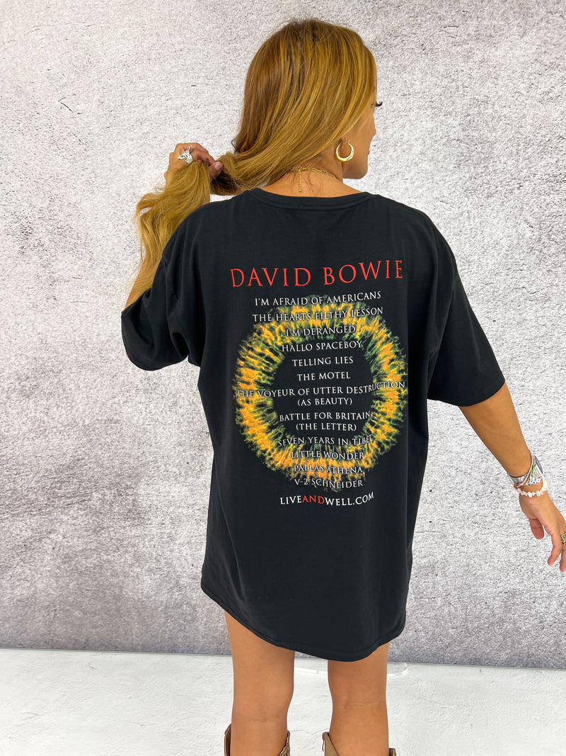 David Bowie ‘Live And Well’ Tee In Black