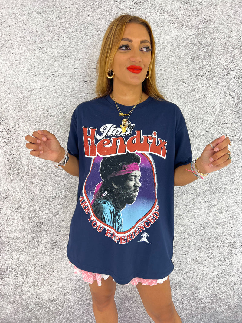 Jimi Hendrix ‘Are You Experienced?’ Tee In Blue