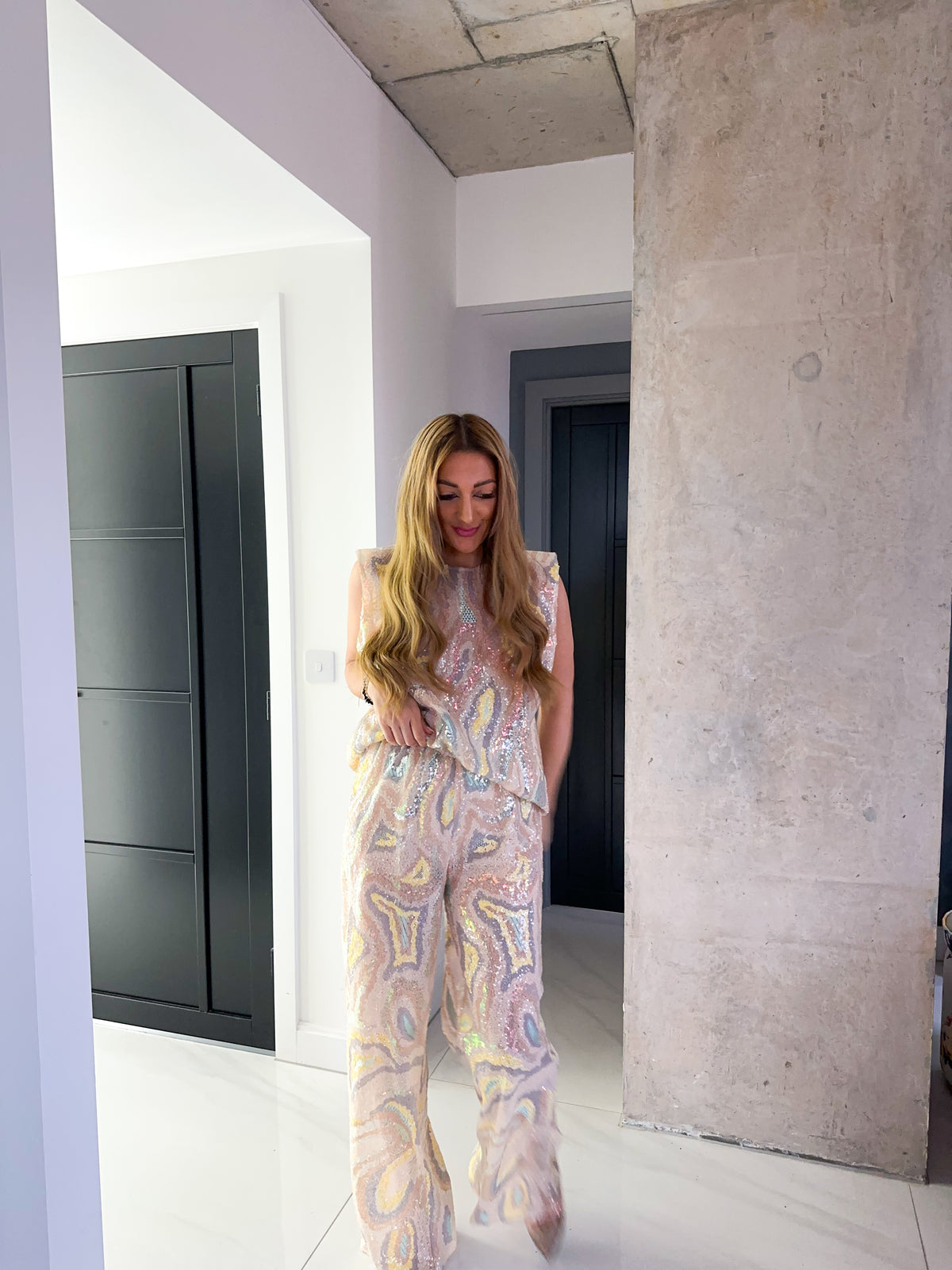 Fantasia Sequin Trousers